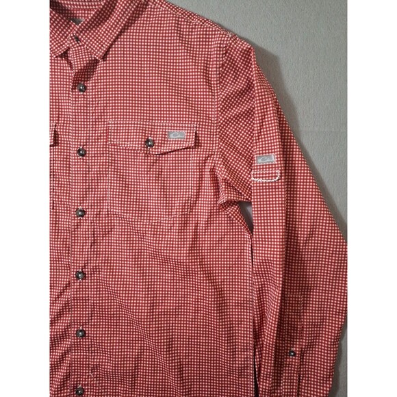 Alabama Crimson Tide Drake Waterfowl Long Sleeve Red Vented Shirt Size Medium - Picture 3 of 8